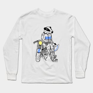 Biker Badger Long Sleeve T-Shirt